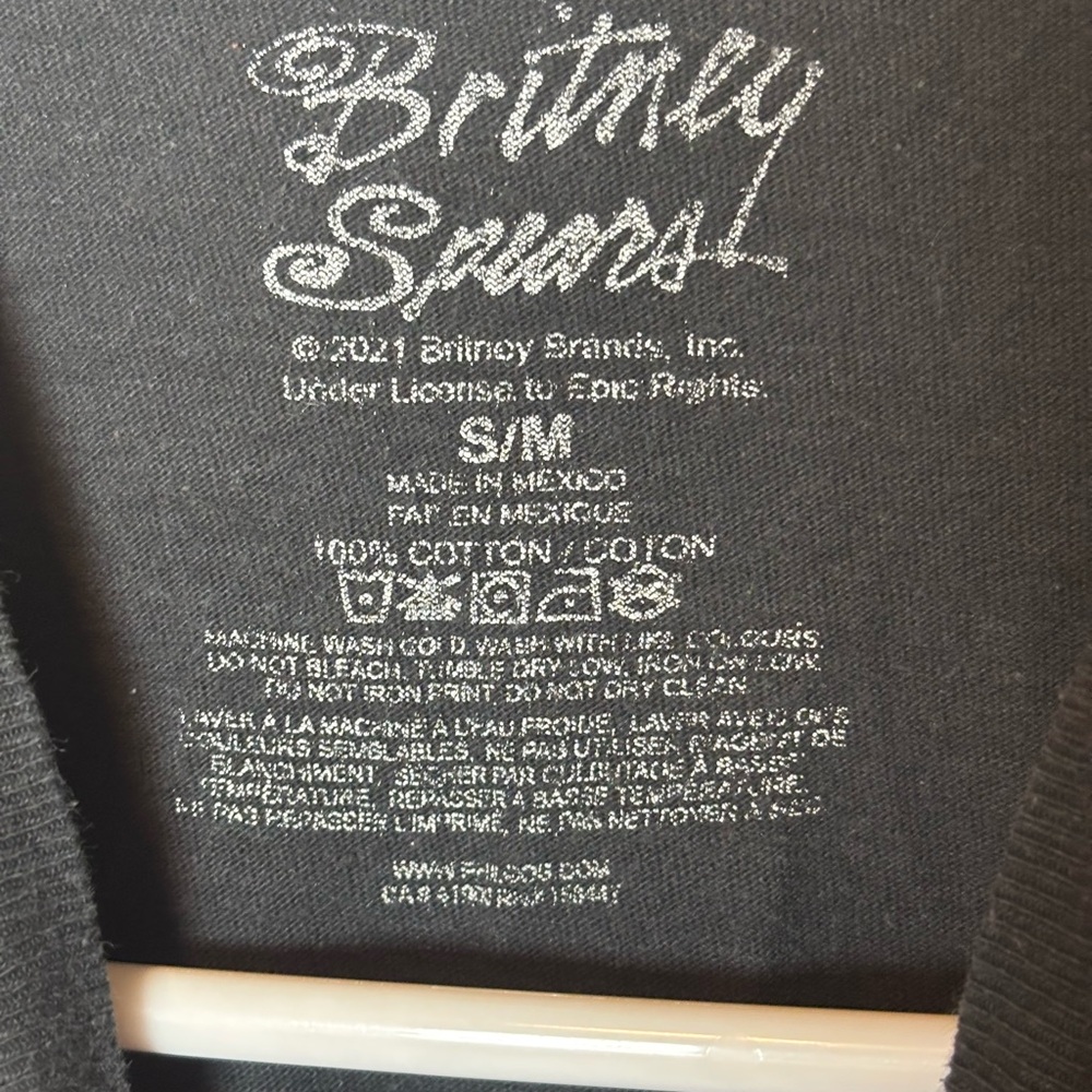 Britney Spears Baby One More Time Album Poster Graphic Tee Black S/M - Picture 2 of 6